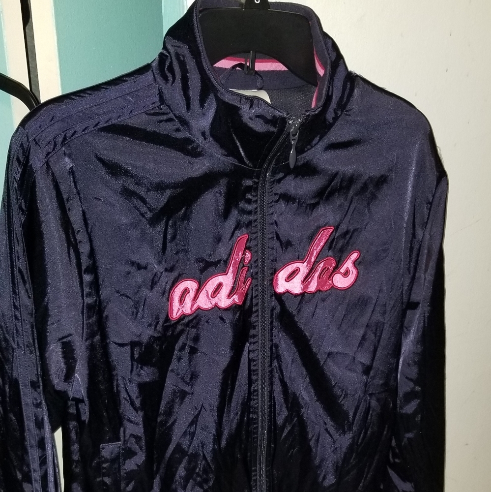 Vintage Adidas Blue & Pink Girl/Women Jacket. Fits Like A Women Small To Me.